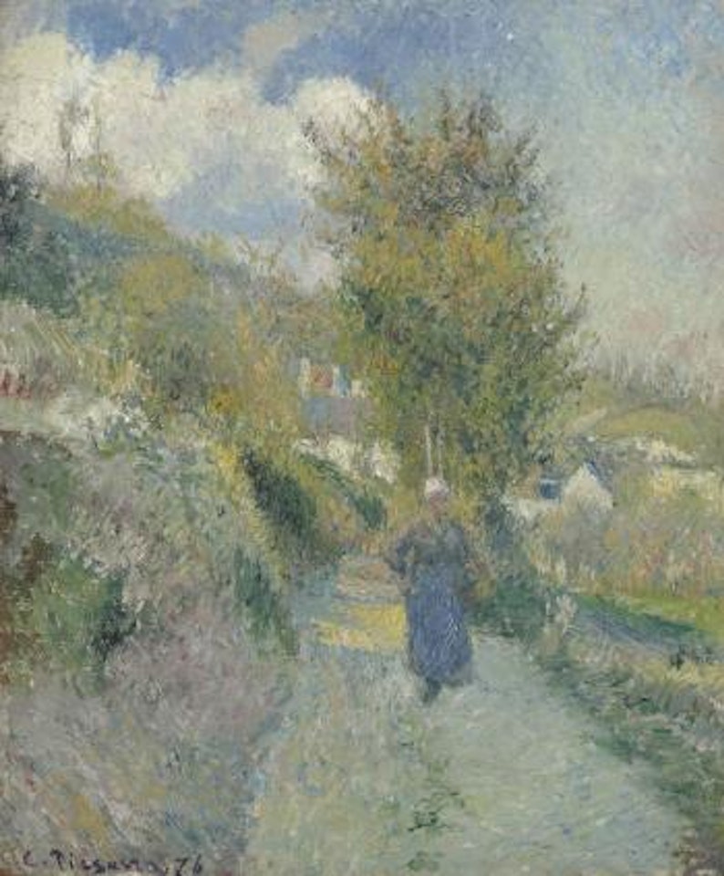 Chemin De Pontoise, Auvers-sur-oise by Camille Pissarro