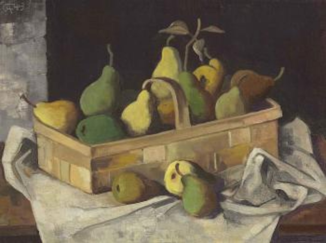 Korb Mit Birnen by Karl Hofer