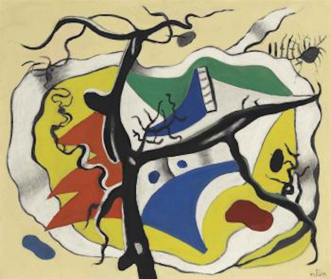 Paysage Polychrome (L'arbre Noir Dans Le Paysage) by Fernand Leger
