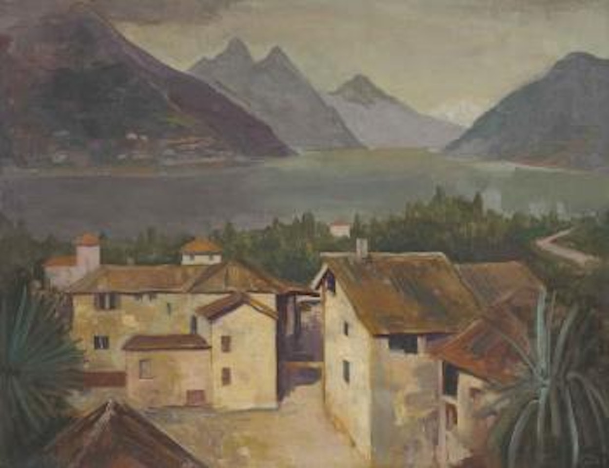 Blick Über Den Luganer See by Karl Hofer