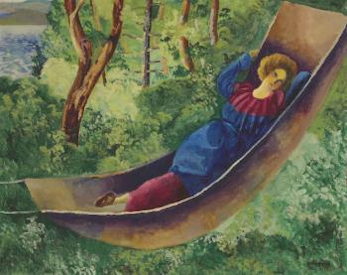 Jeune Femme Au Hamac by Moïse Kisling