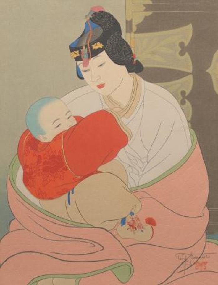 Le trésor, Corée by Paul Jacoulet