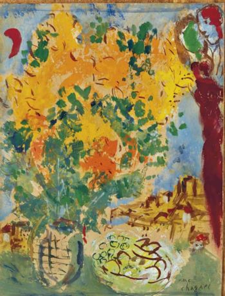 Bouquet Jaune et Orange by Marc Chagall