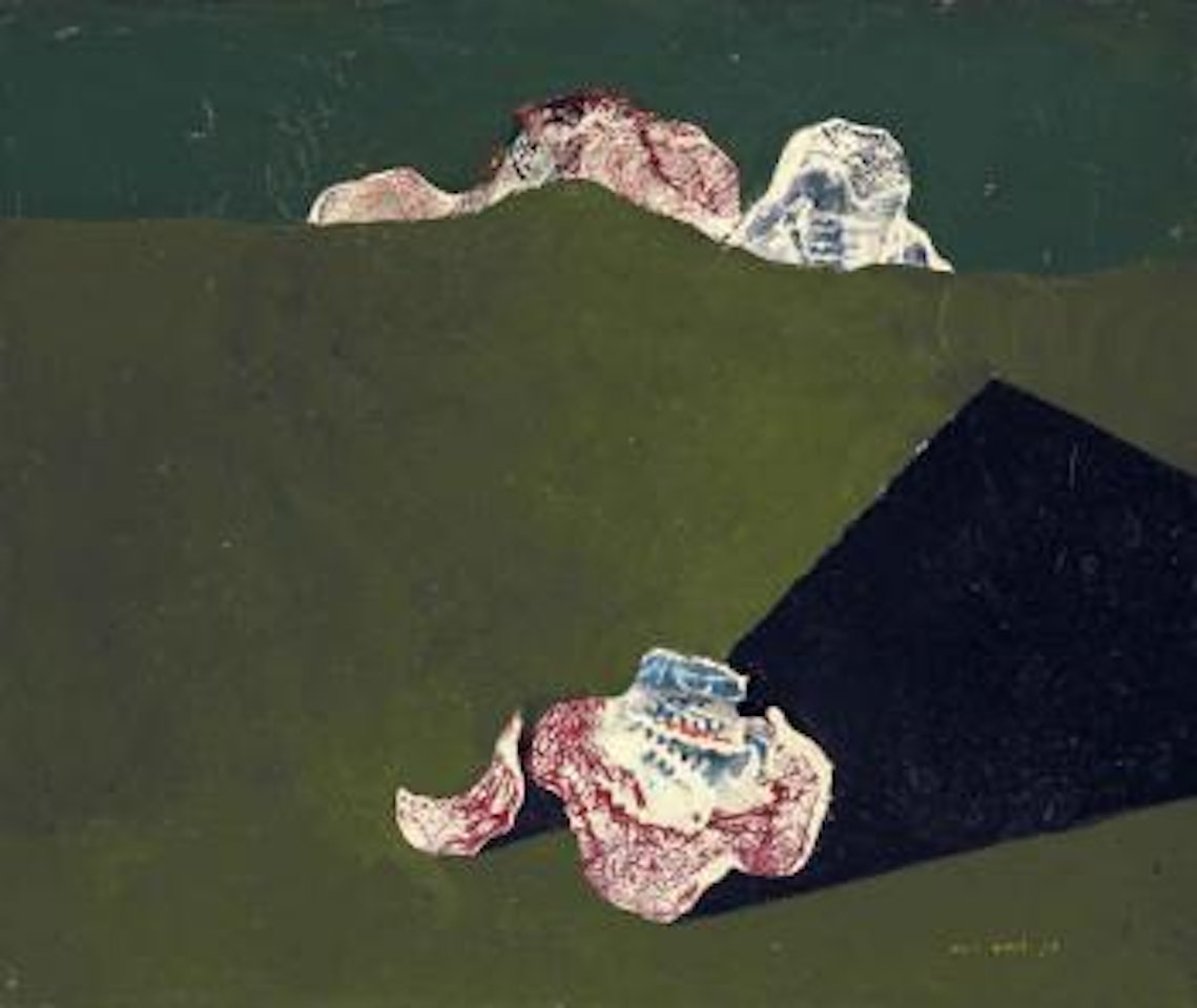 Fleurs Sur Fond Vert by Max Ernst
