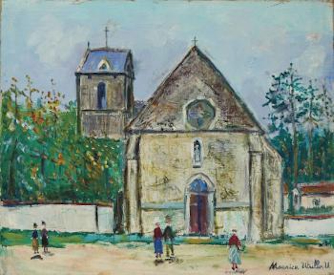Eglise de Saint-Hilarion (Seine-et-Oise) by Maurice Utrillo