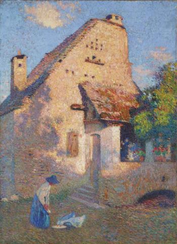 Cour de ferme dans le Lot by Henri Jean Guillaume Martin