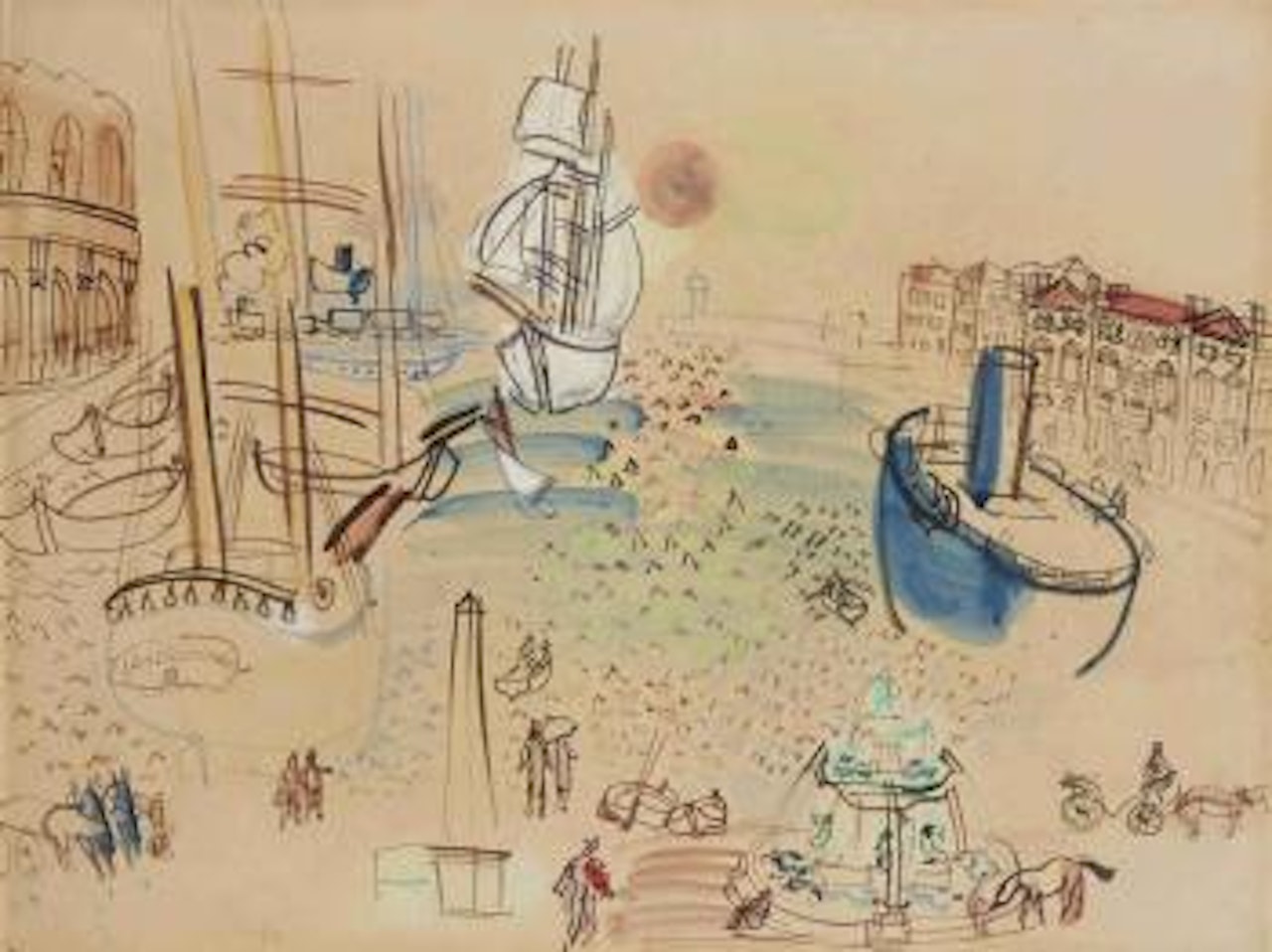 Hommage à Claude Lorrain by Raoul Dufy