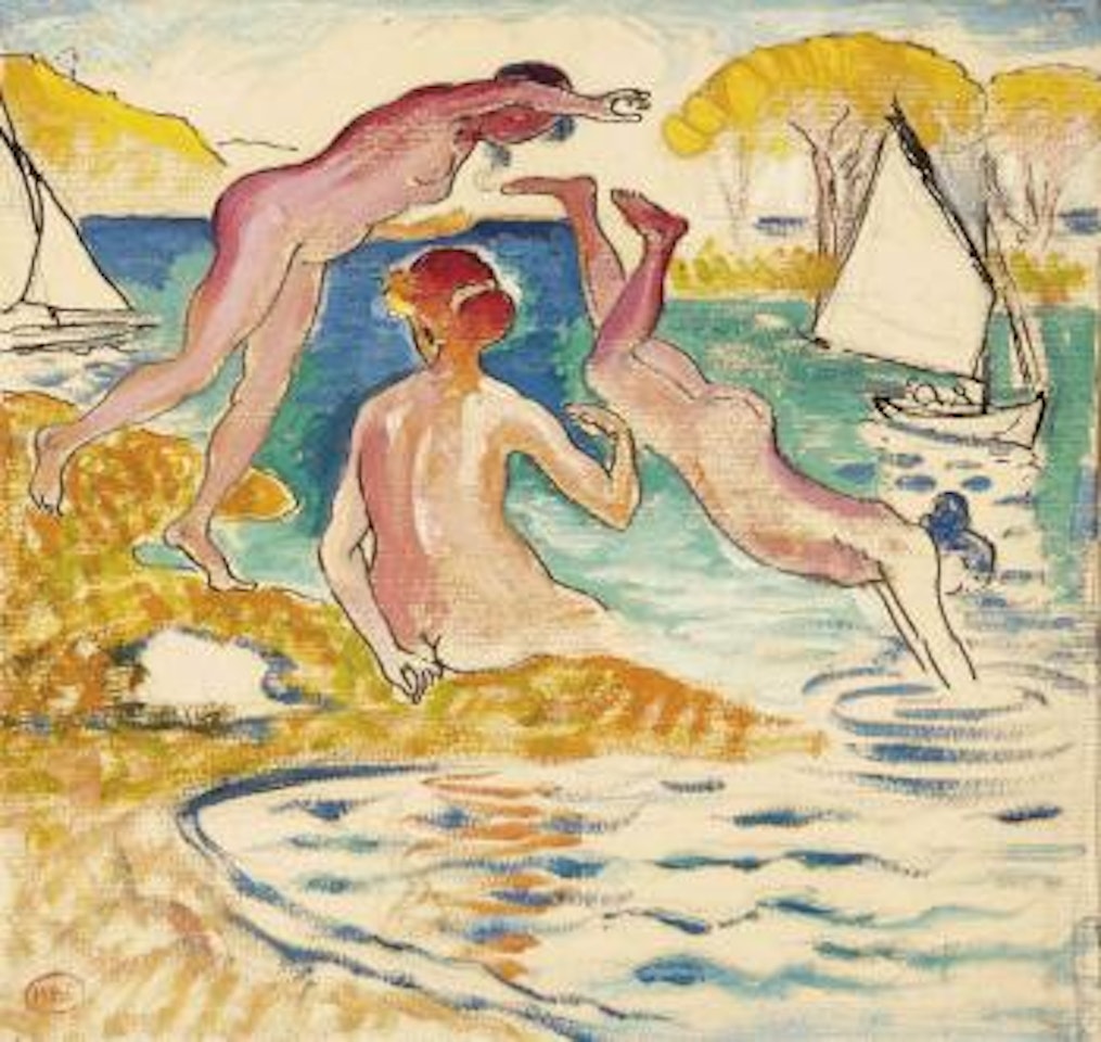 Etude pour 'Baigneuses' ou 'La Joyeuse Baignade' by Henri Edmond Cross