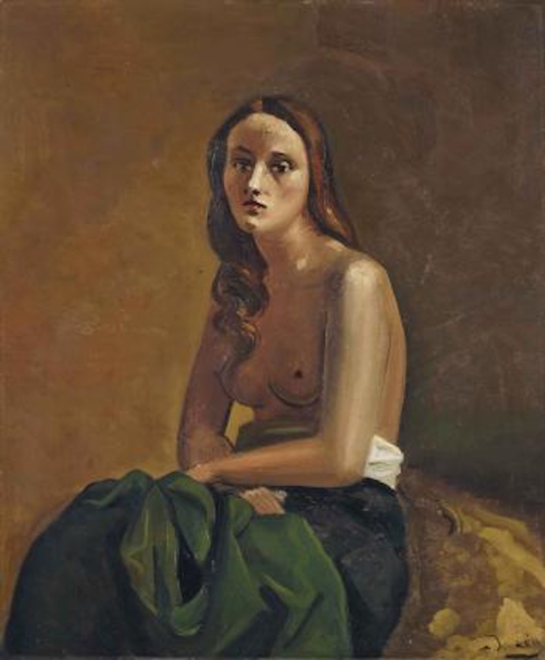 Femme Nue à la Draperie Verte by Andre Derain