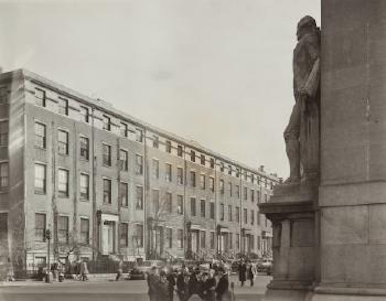 Washington Statue in Washington Square by Berenice Abbott