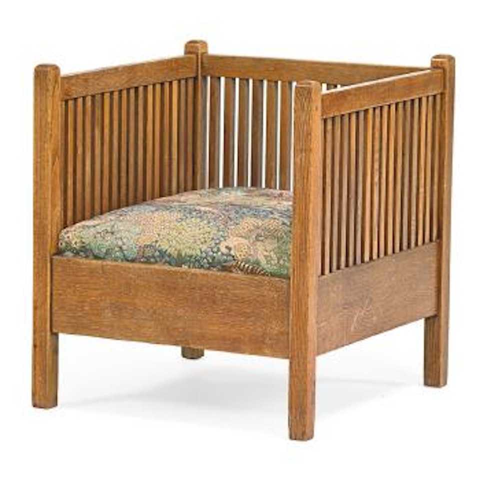 Spindled Armchair by Gustav Stickley