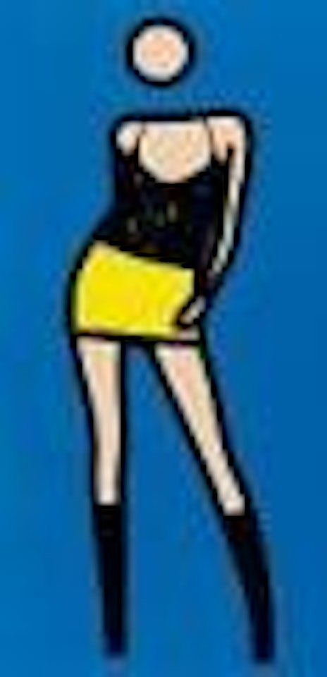 Sara dancing 2 by Julian Opie