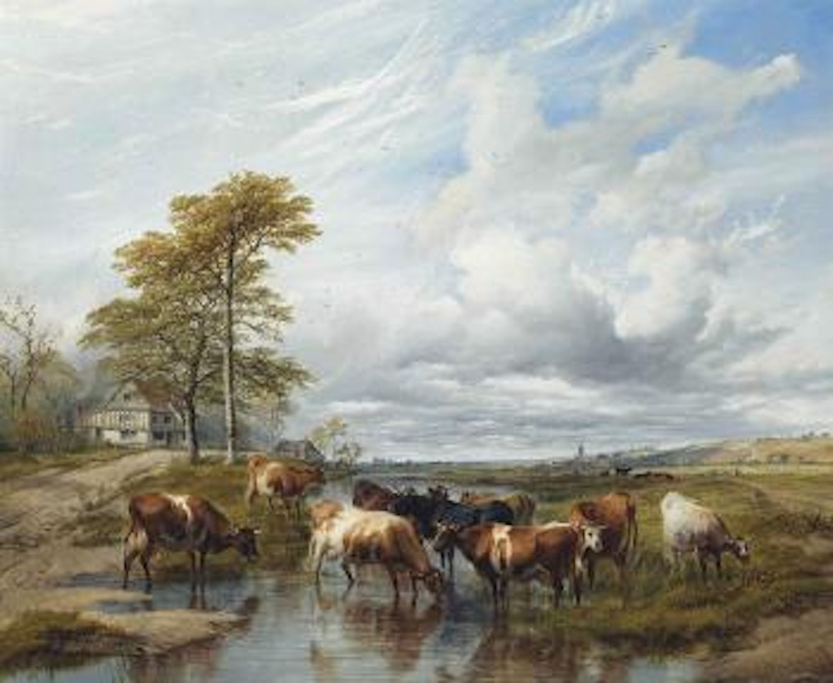 Cattle in the Meadows by Thomas Sidney Cooper