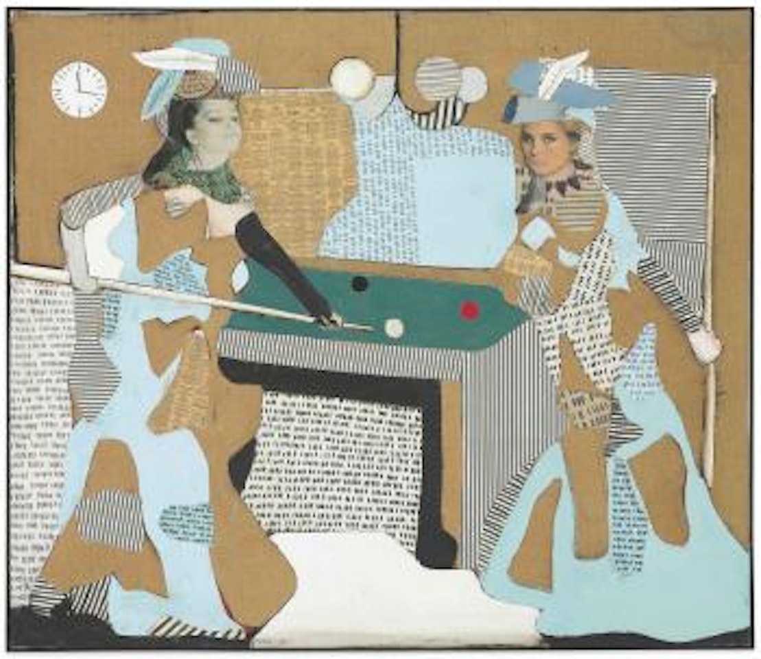 The Pool Game L-I-81 by Conrad Marca-Relli