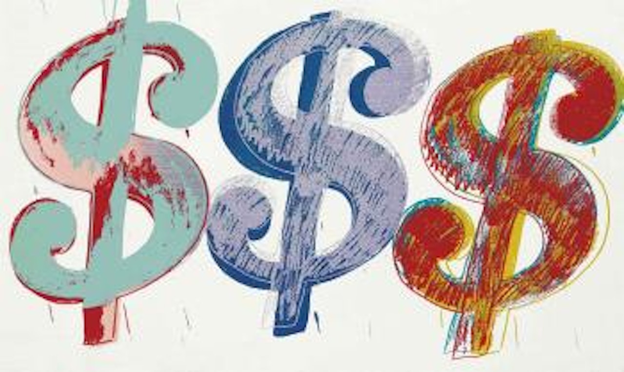 Triple Dollar Sign by Andy Warhol