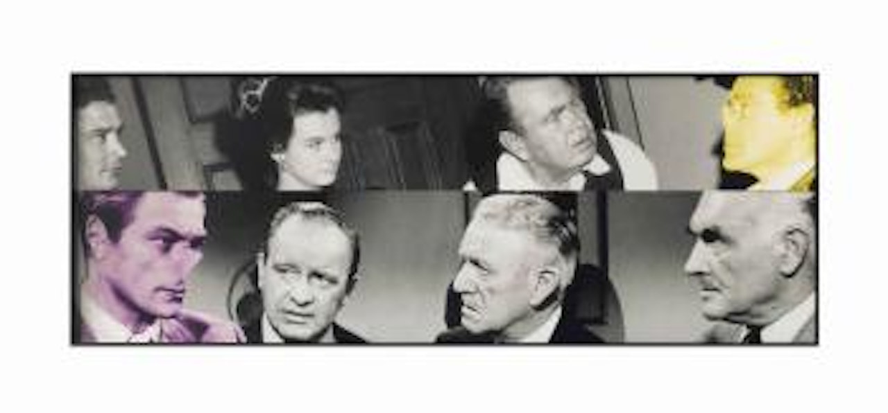 Noses & Ears, Etc. (Part Three: Altered Person (Violet) With Three Views/Altered Person (Yellow) With Three Viewers by John Baldessari