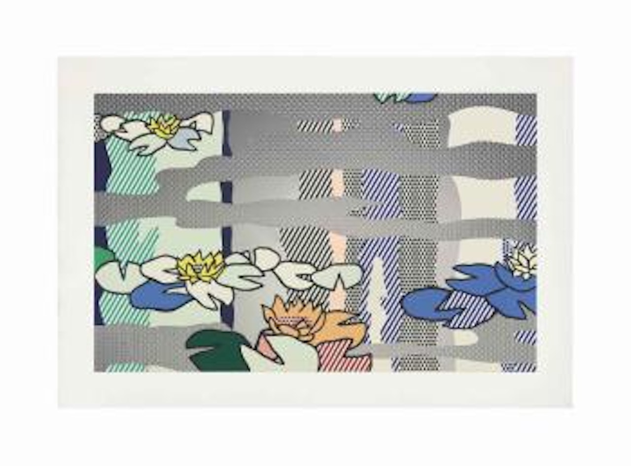 Water Lily Pond with Reflections by Roy Lichtenstein