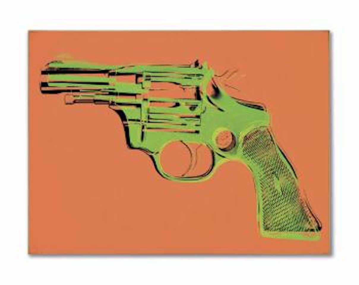 Orange Gun by Andy Warhol