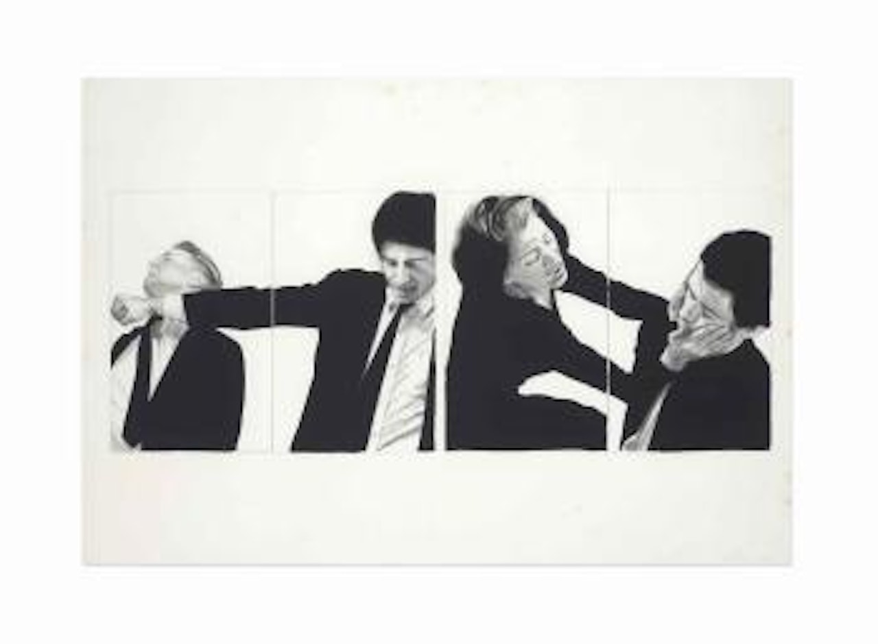 Two Struggles, Four Figures by Robert Longo