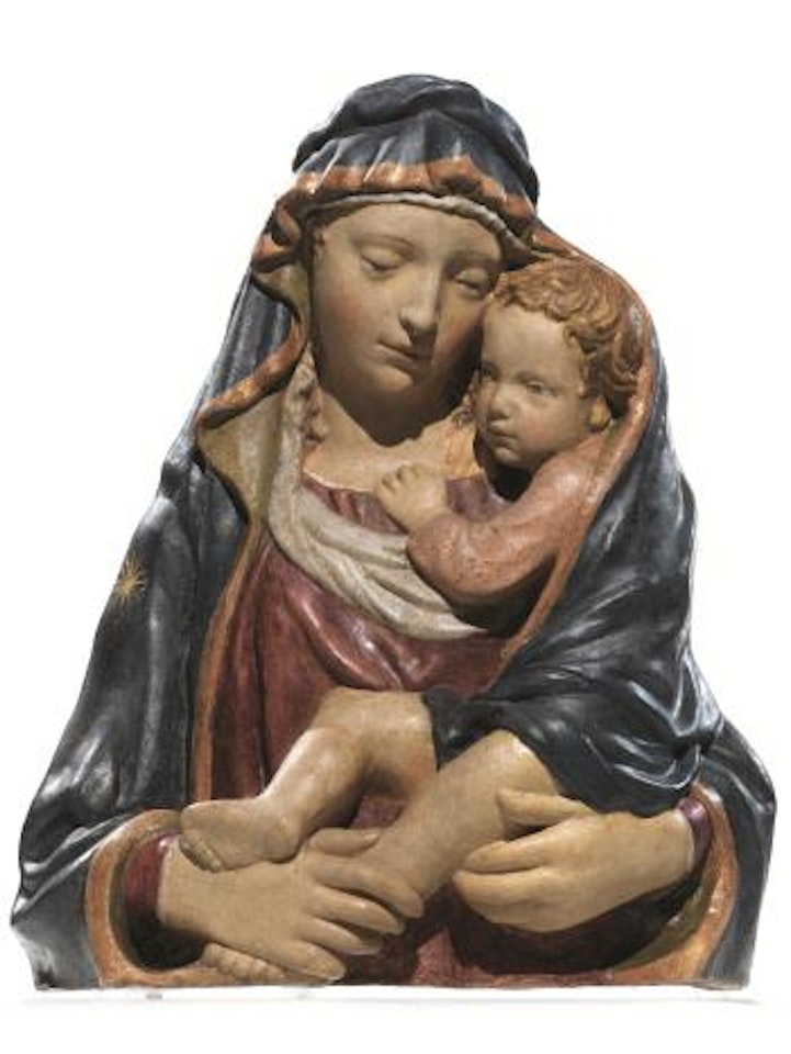 Madonna col Bambino protetto dal manto by Lorenzo Ghiberti