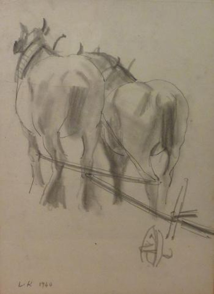 Working horses by Laura Knight