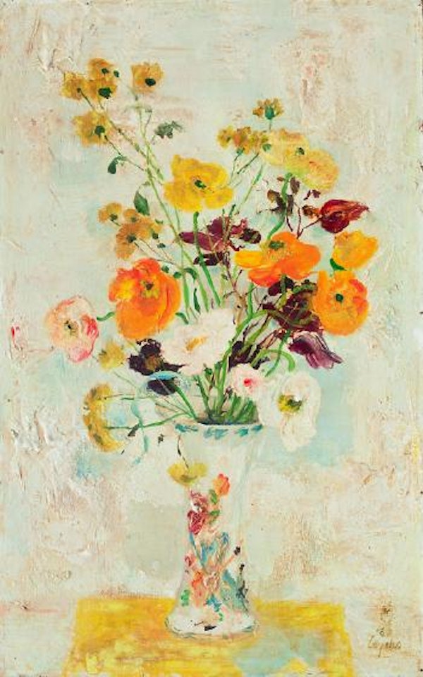 Poppies in a vase by Le Pho