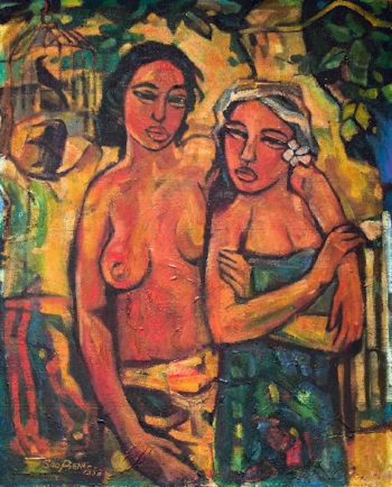 Balinese maidens by Cheong Soo Pieng