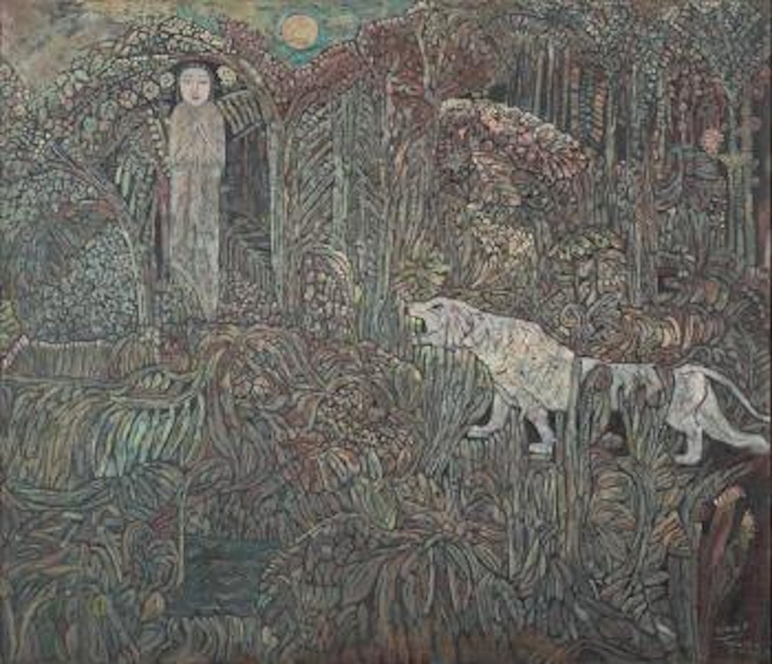 Full moon in the forest by Haji Widayat