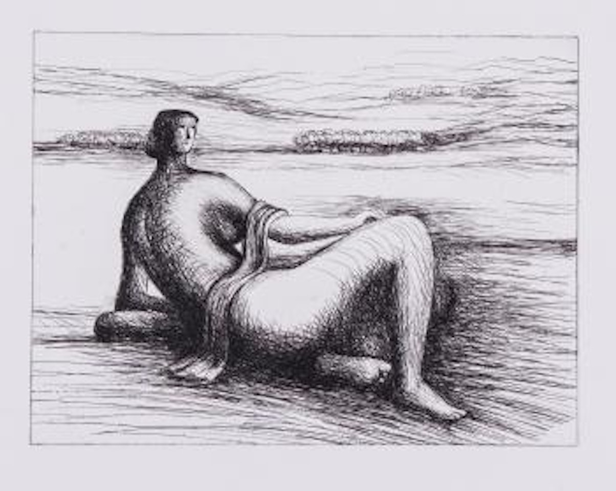 Reclining figure (c.471) by Henry Moore