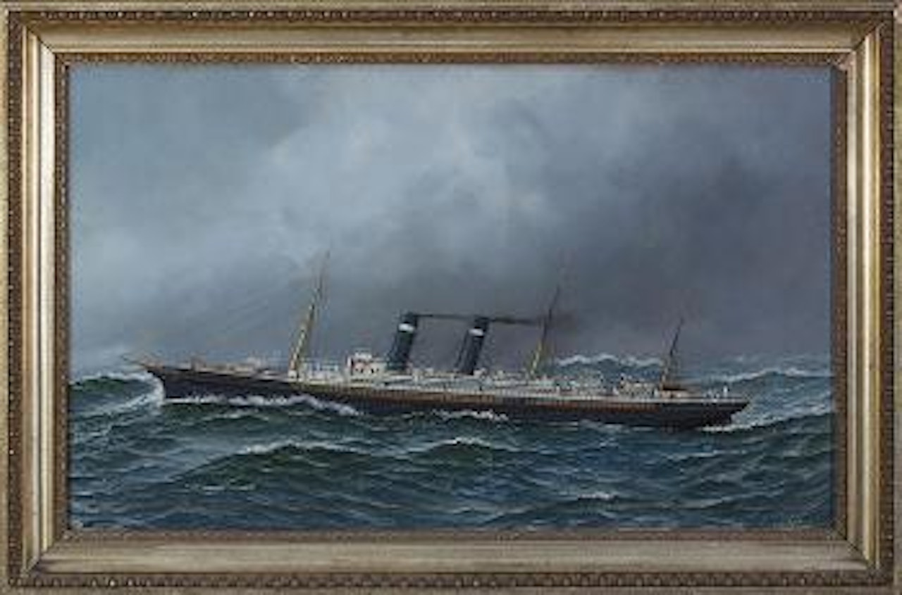 The Steamship 'New York' by Antonio Jacobsen