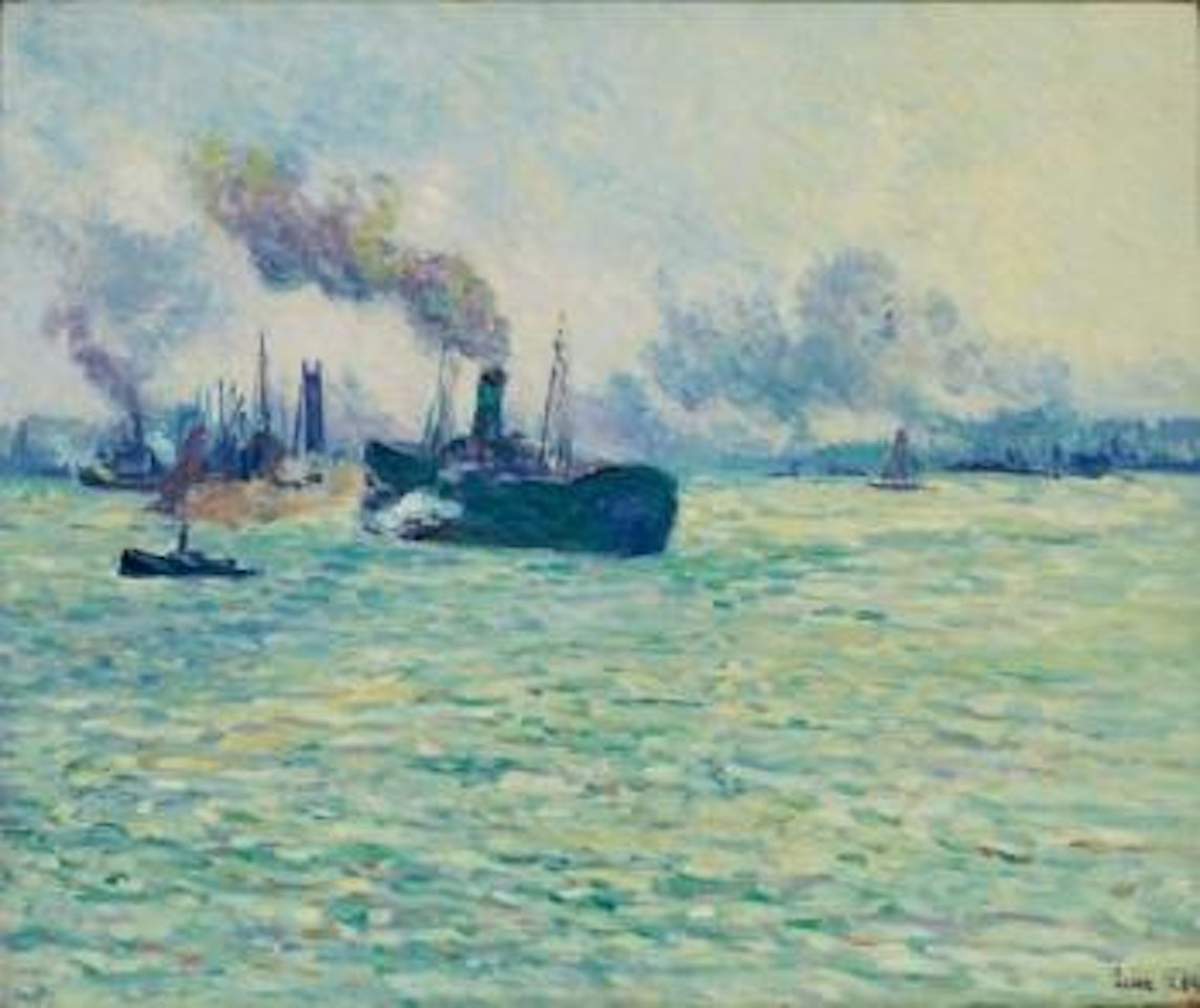 Le port de Rotterdam by Maximilien Luce