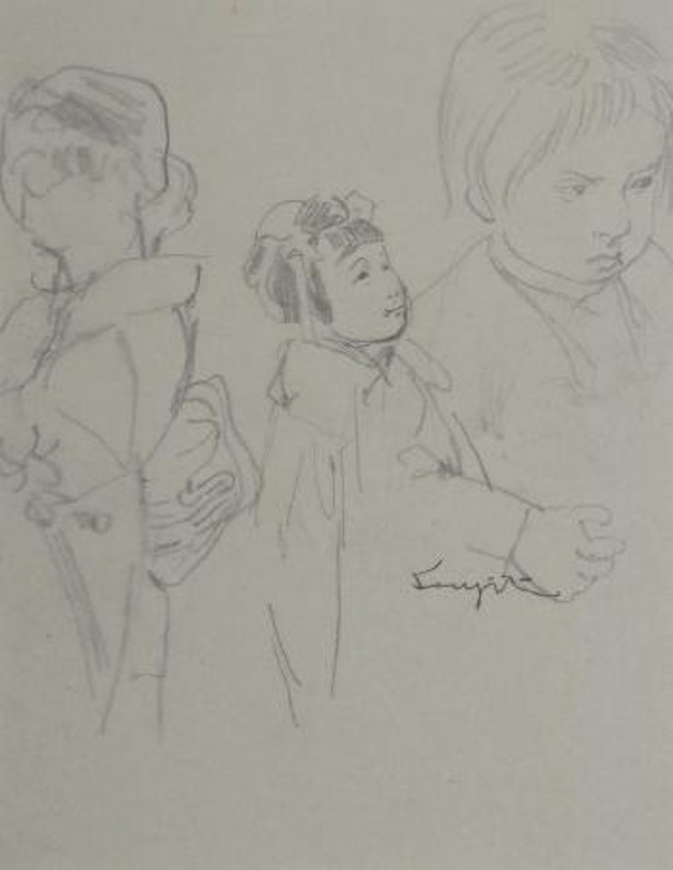 Etude d’enfants by Leonard Tsuguharu Foujita