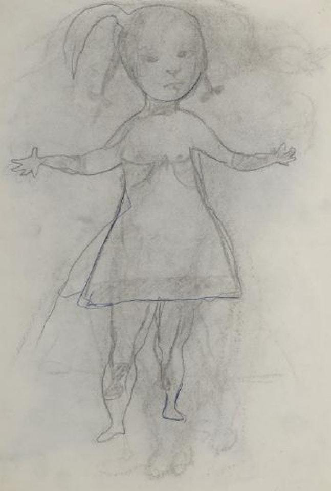 Fillette aux couettes by Leonard Tsuguharu Foujita