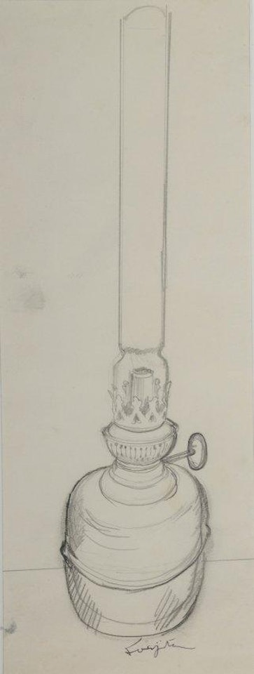 La lampe à huile by Leonard Tsuguharu Foujita
