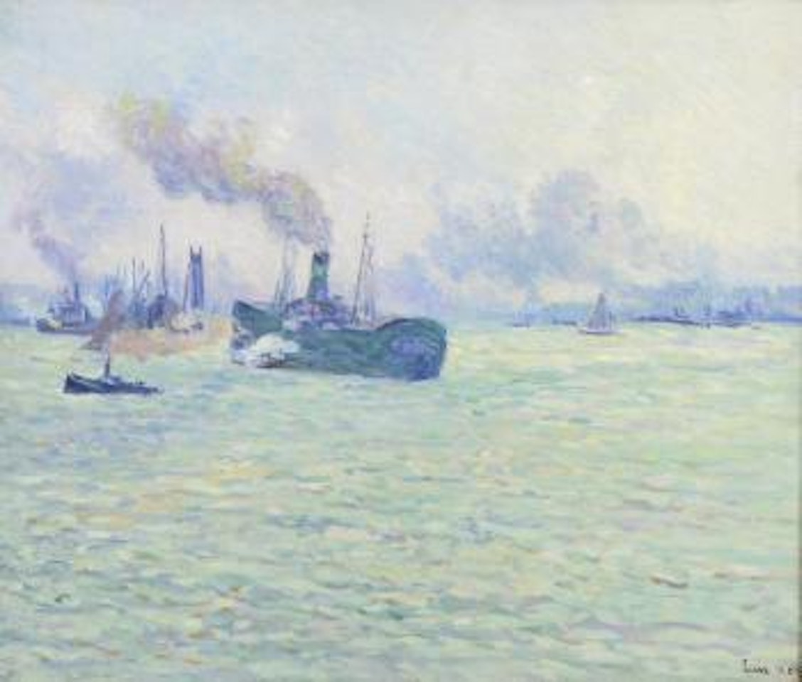 Le port de Rotterdam by Maximilien Luce