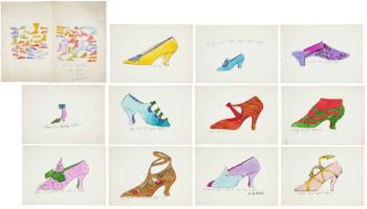 A La Recherche Du Shoe Perdu (F. & S. IV.69, 70A, 72B, 73A, 76, 77A, 78B, 79B, 80, 81A and 84) by Andy Warhol