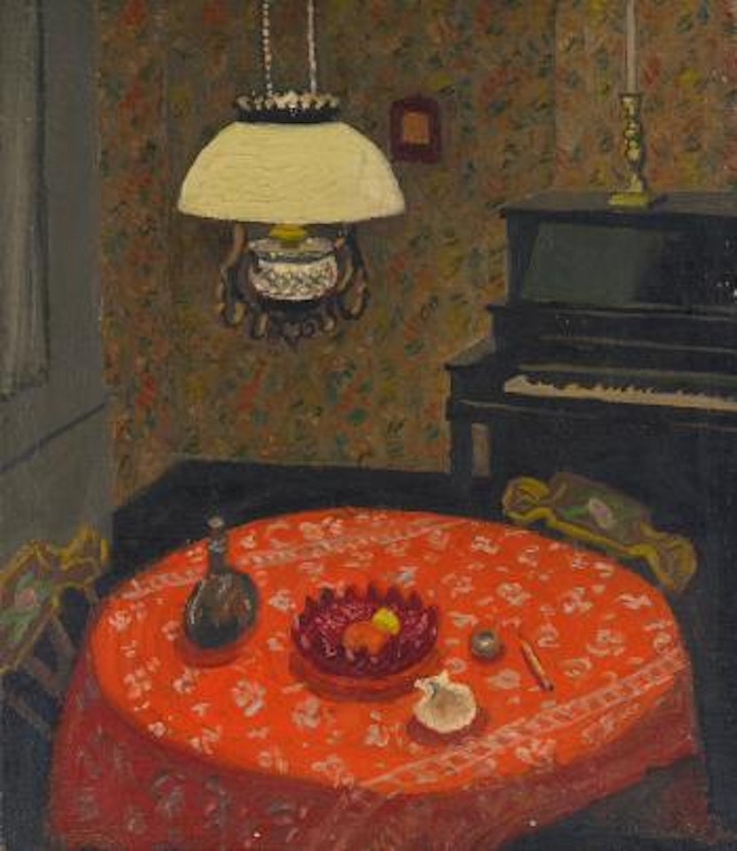 City dining room still life by Fairfield Porter