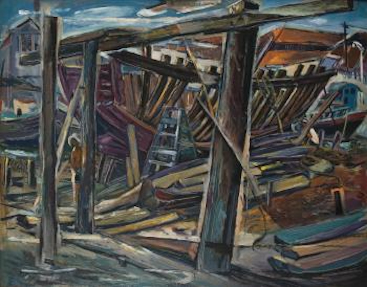 The Boat Dock by Chen Wen Hsi