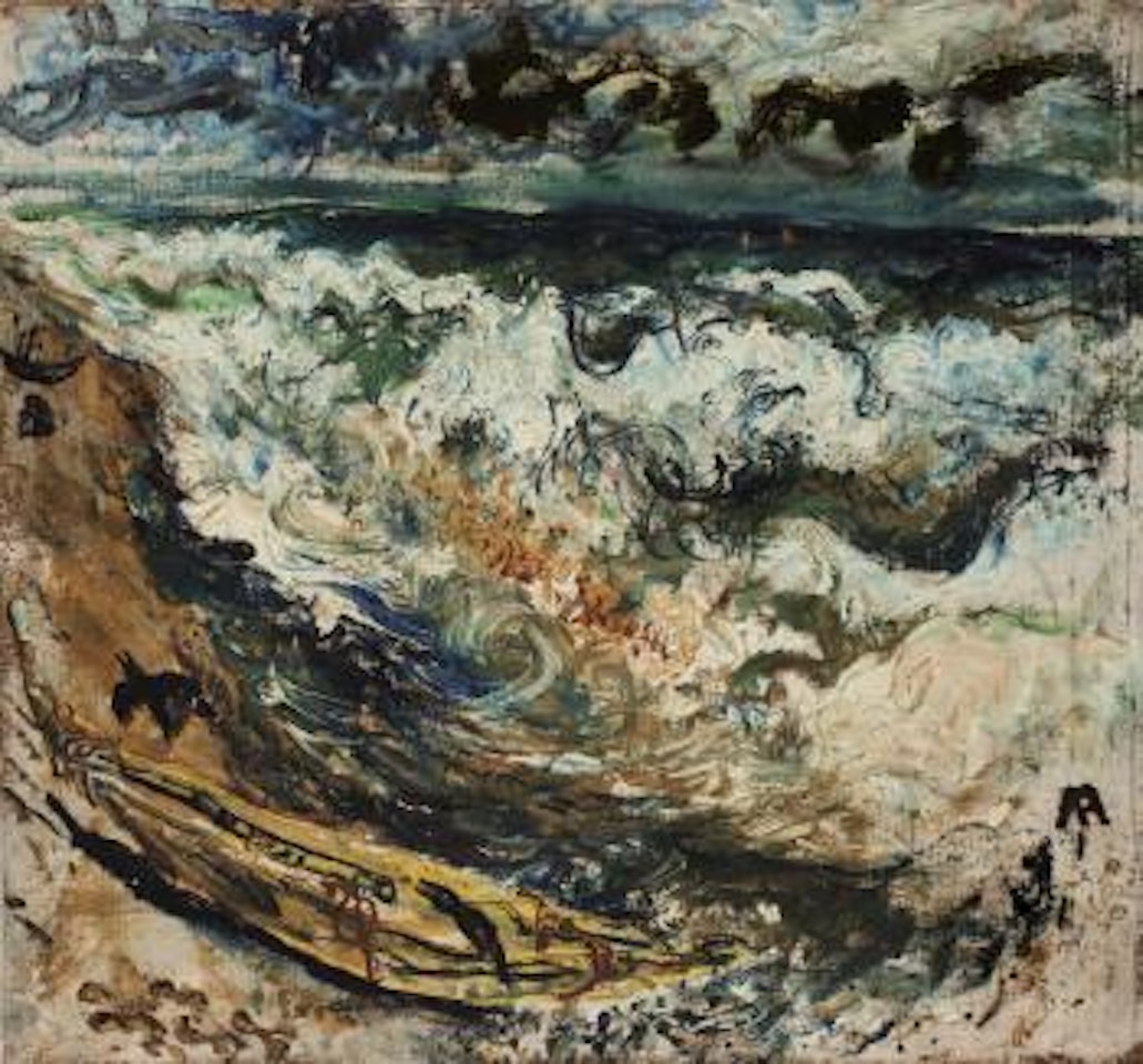 Fishing Boat on Elliott's Beach, Madras by Affandi