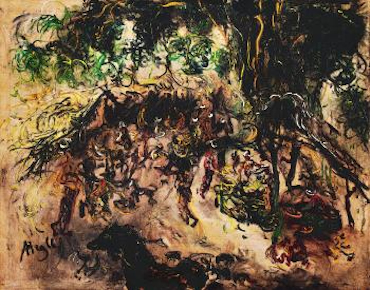 Market under the Banyan Tree by Affandi