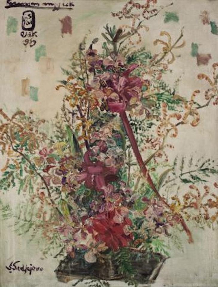 Bunga Anggrek (Orchids) by Sindutomo Sudjojono