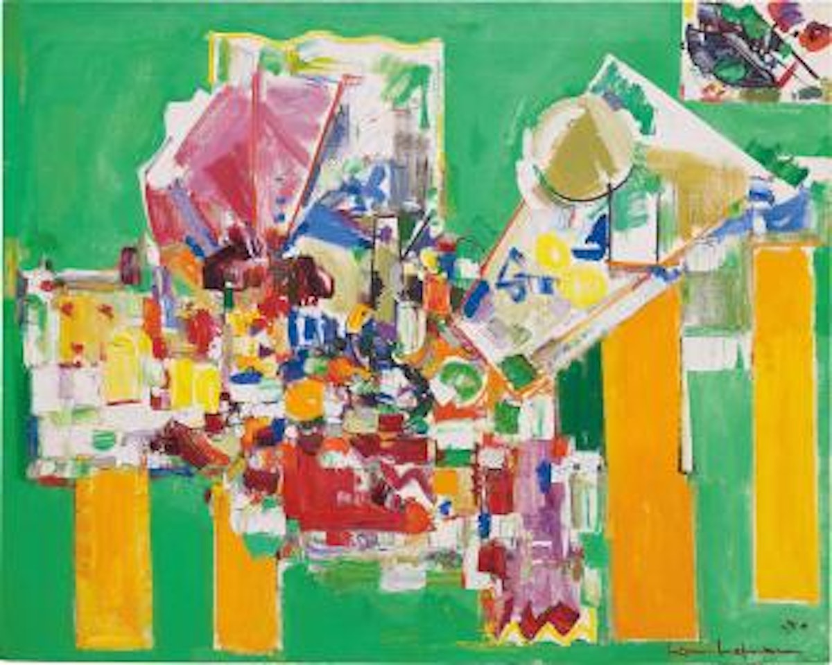 Orchestral Dominance in Green by Hans Hofmann