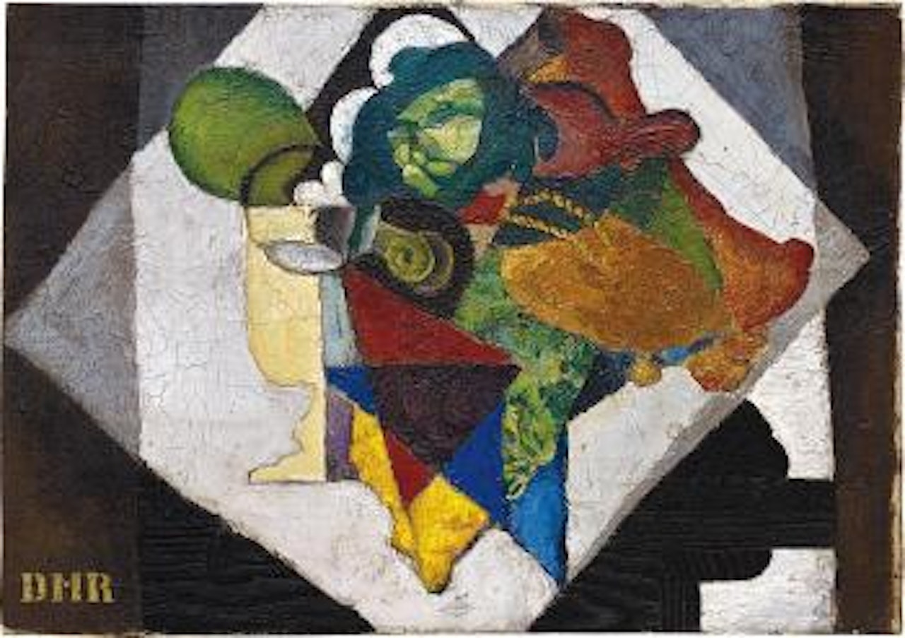 Naturaleza muerta (Composición con alcachofas y limones) by Diego Rivera