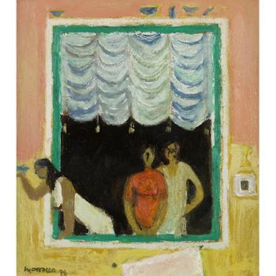 A Window in Lucca by Alberto Morrocco