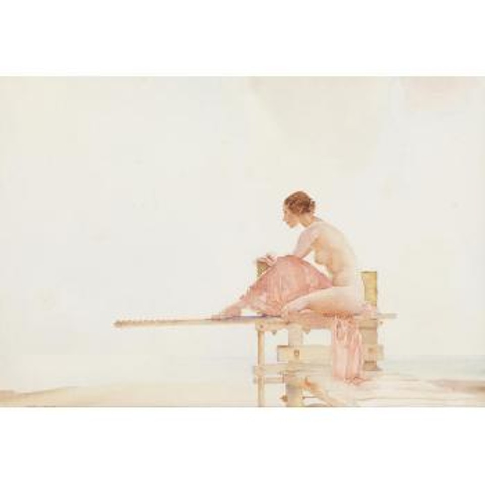 Gwendolen Posing as Ariadne by William Russell Flint