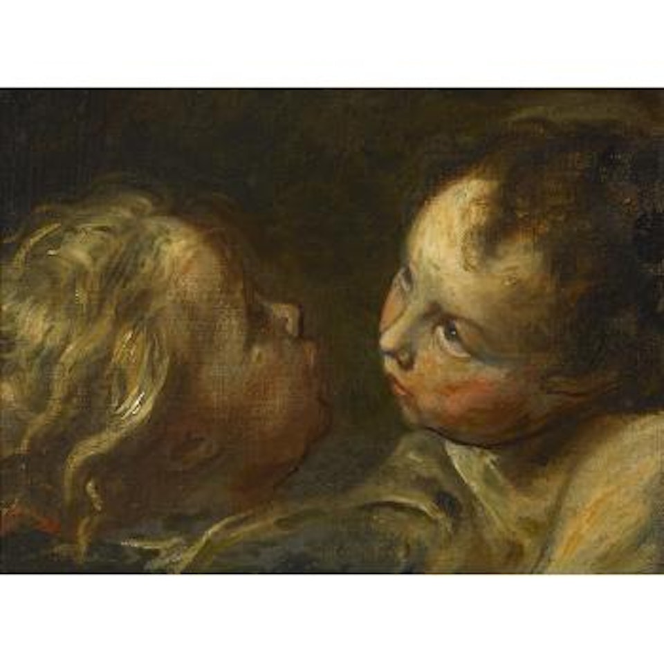 A Study of two Cherubs by Luca Cambiaso