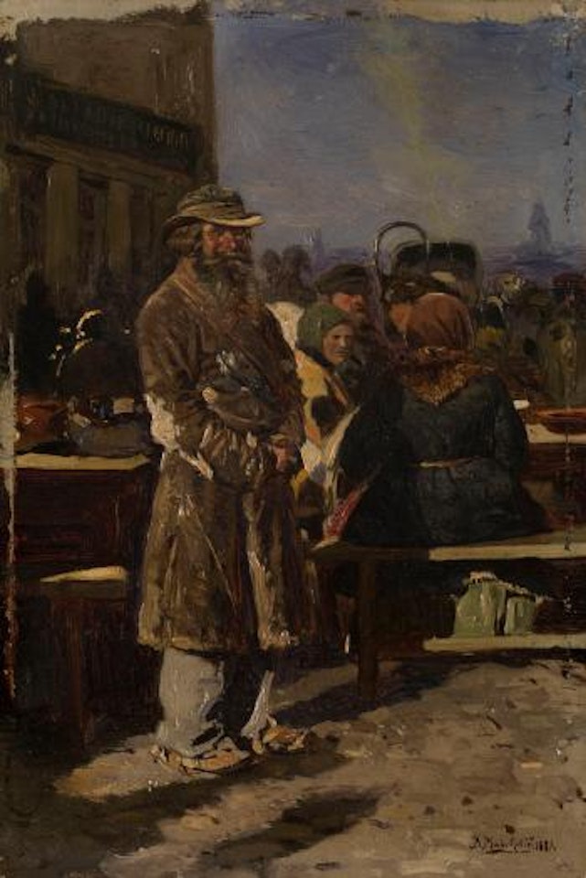 Peasants in the Market Place by Vladimir Makovsky