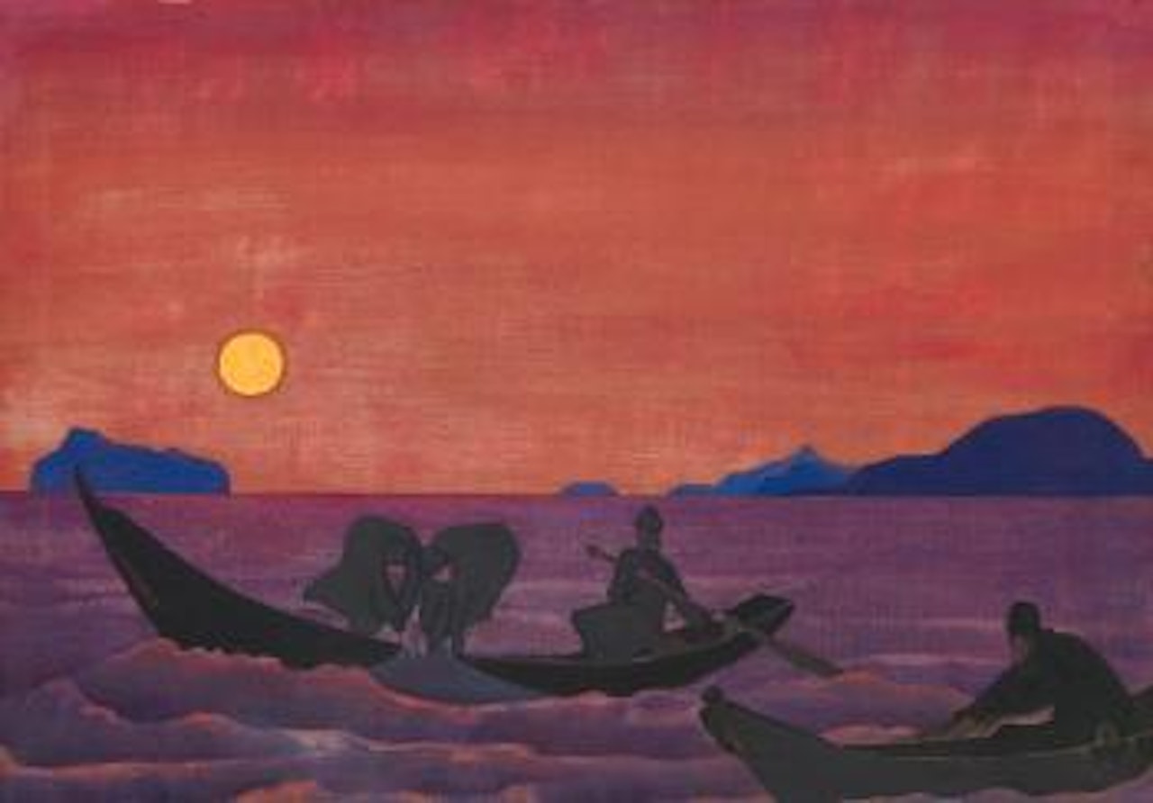 And We Continue Fishing, from the "Sancta" series by Nikolai Konstantinovitch Roerich