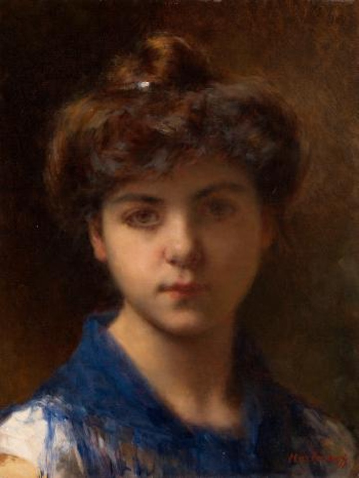 Portrait of a Young Girl by Alexei Harlamoff