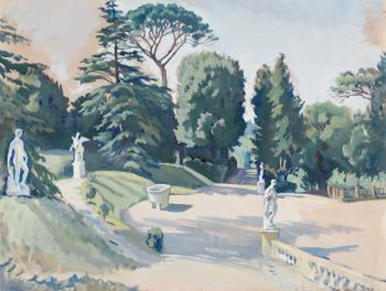 The Boboli Gardens, Florence by Zinaida Serebriakova